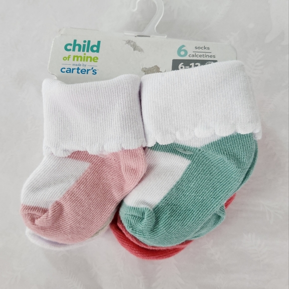 Carter's Accessories Nwt Carters Child Of Mine 6pack Baby Girl